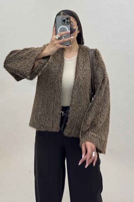 کت خز شاین دار آستردار