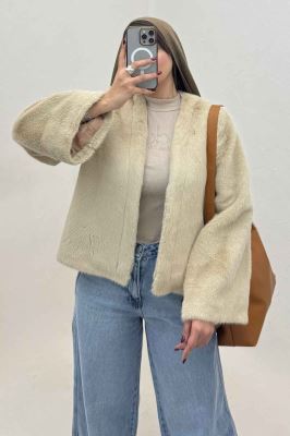 کت پوست آستردار مینیمال