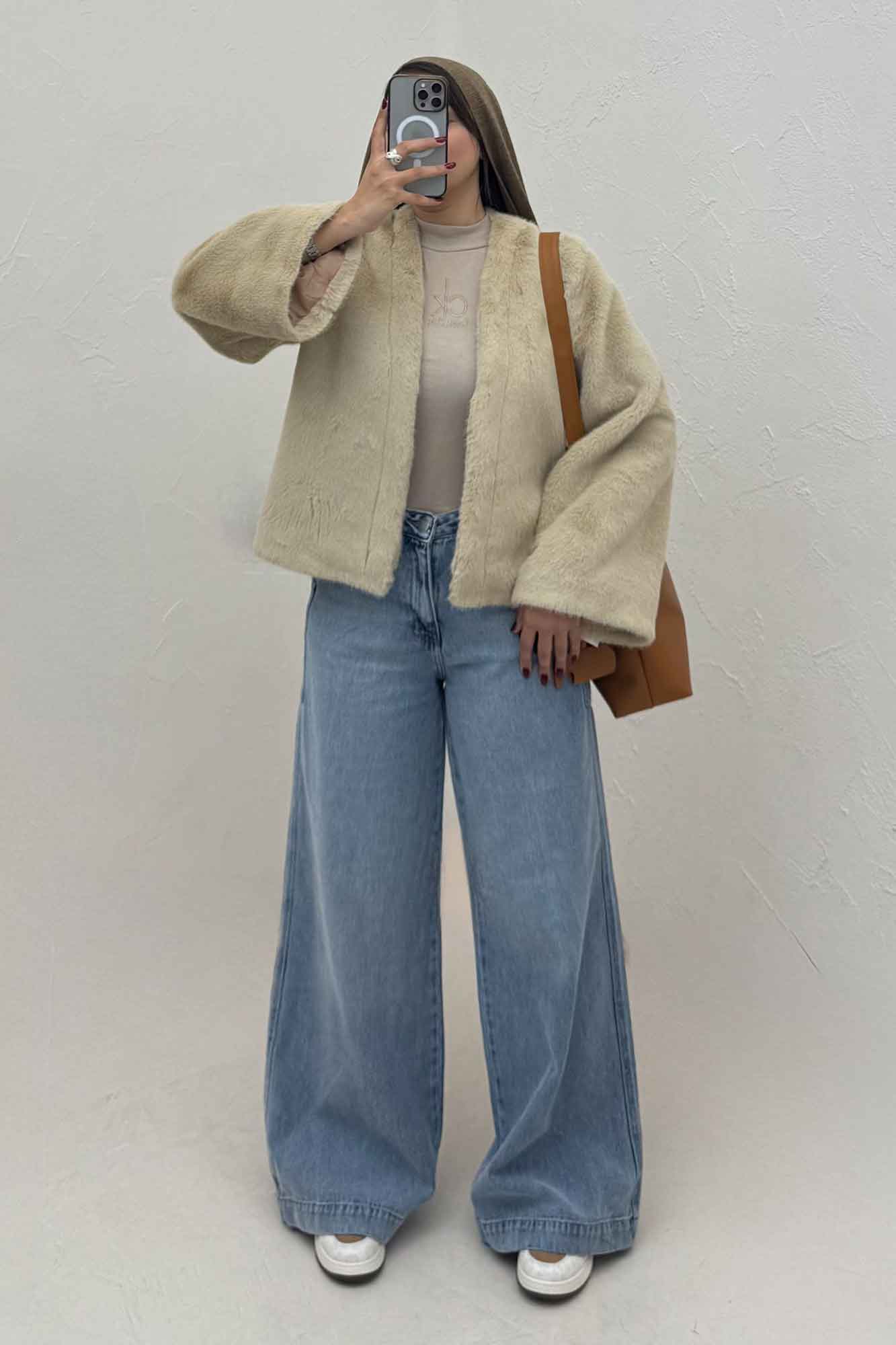 کت پوست آستردار مینیمال