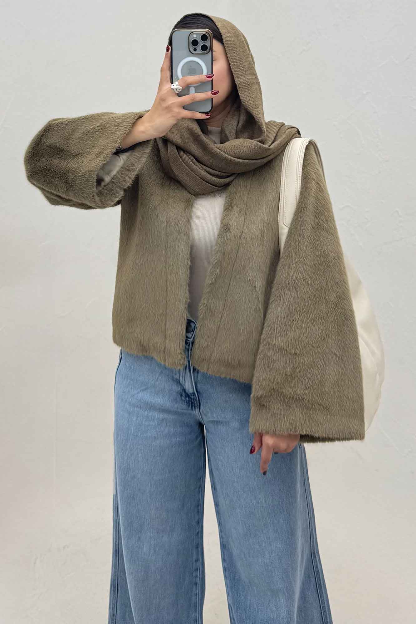 کت پوست آستردار مینیمال