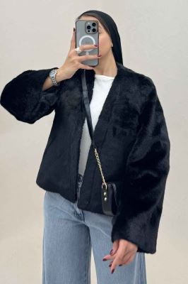 کت پوست آستردار مینیمال