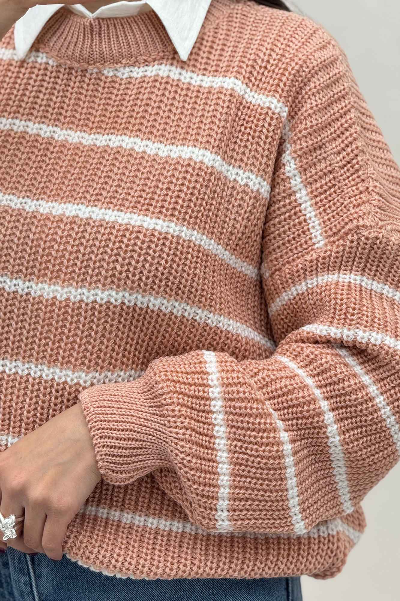 بلوز بافت راه راه کد 536