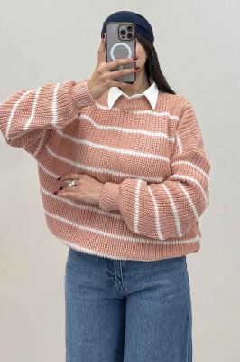 بلوز بافت راه راه کد 536