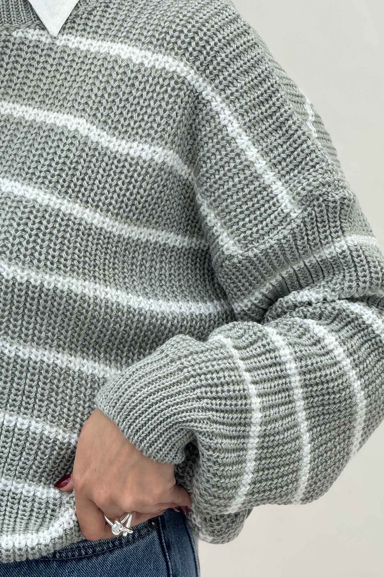 بلوز بافت راه راه کد 536