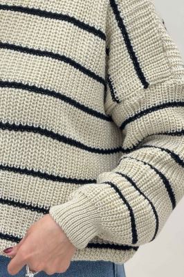 بلوز بافت راه راه کد 536