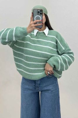 بلوز بافت راه راه کد 536