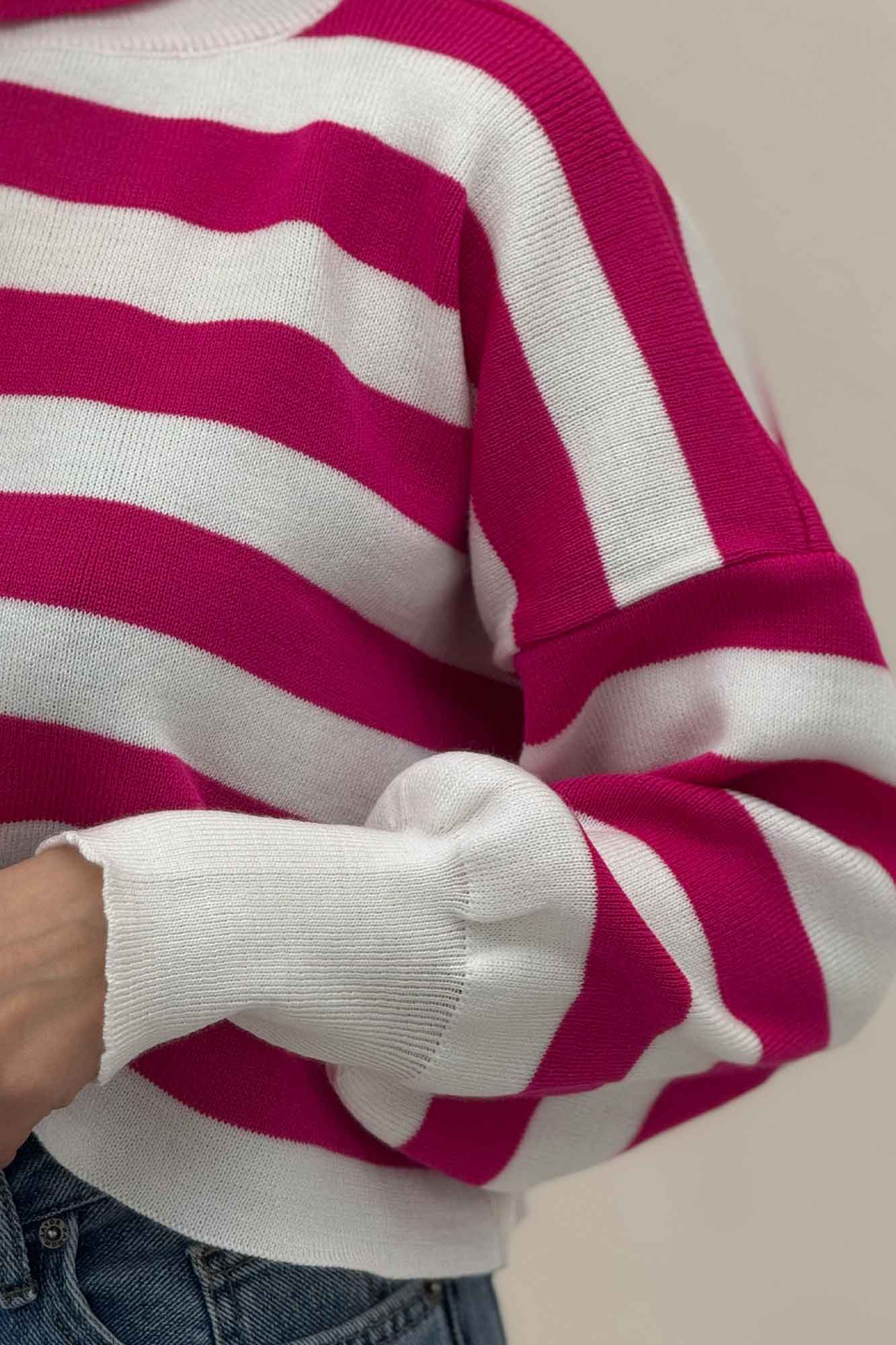 کراپ یقه اسکی آستین کشی