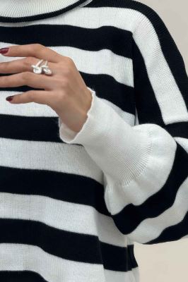 کراپ یقه اسکی آستین کشی