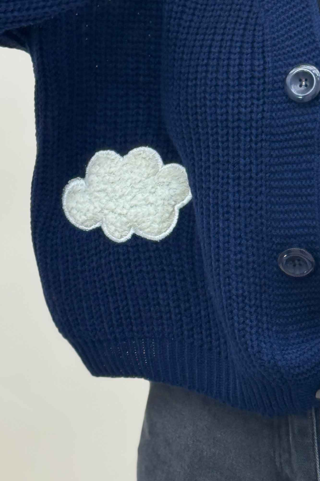 ژاکت دکمه دار بافت ابری