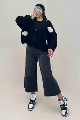 ژاکت دکمه دار بافت ابری