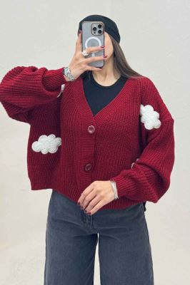 ژاکت دکمه دار بافت ابری