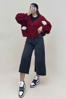 ژاکت دکمه دار بافت ابری