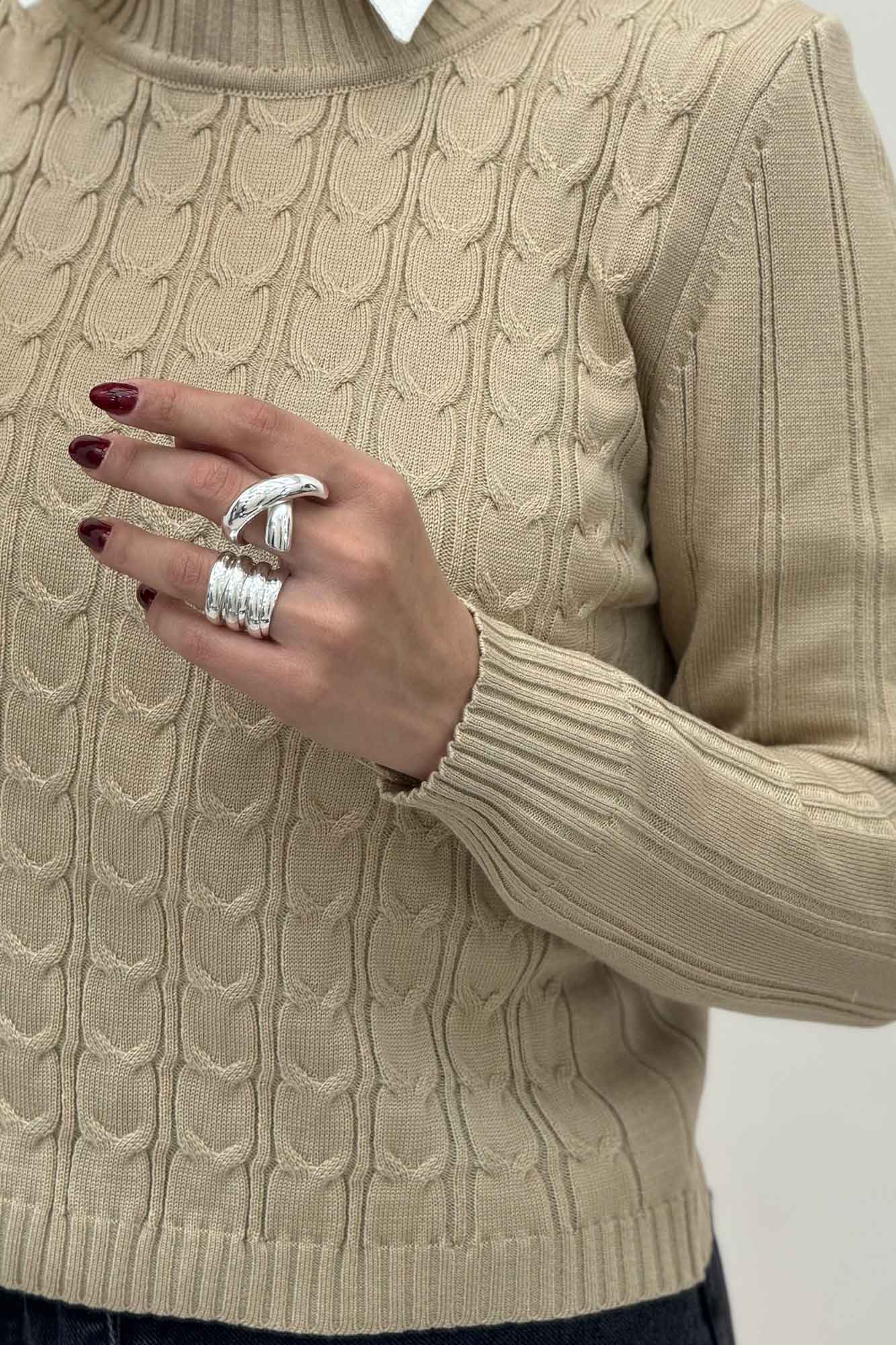 بلوز بافت طرح پیچک کد 167