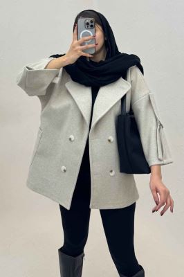 کت یقه پهن فوتر آستین سگک دار EXPORT