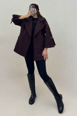 کت یقه پهن فوتر آستین سگک دار EXPORT