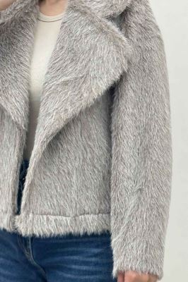 کت خز شاین آستردار یقه انگلیسی