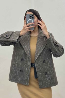 کت فوتر خط چین آستردار چهار دکمه