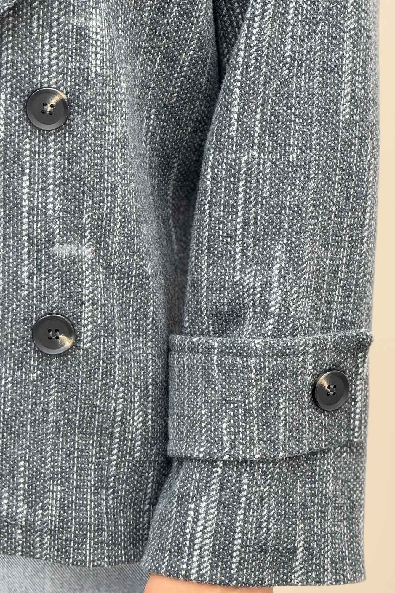 کت فوتر خط چین آستردار چهار دکمه