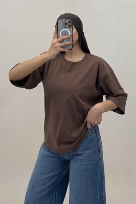 تیشرت ساده باکسی روبان کد 301