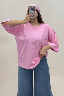 تیشرت ساده باکسی روبان کد 301