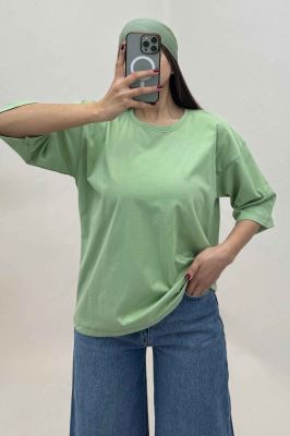 تیشرت ساده باکسی روبان کد 301