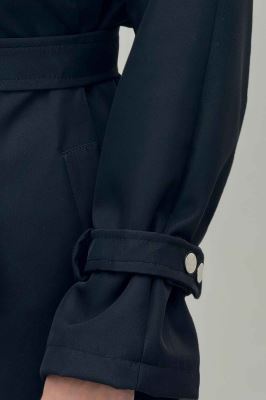 بارانی بلند آستردار آستین پاگن