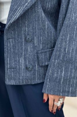 کت فوتر خط چین آستردار در جیب پیله