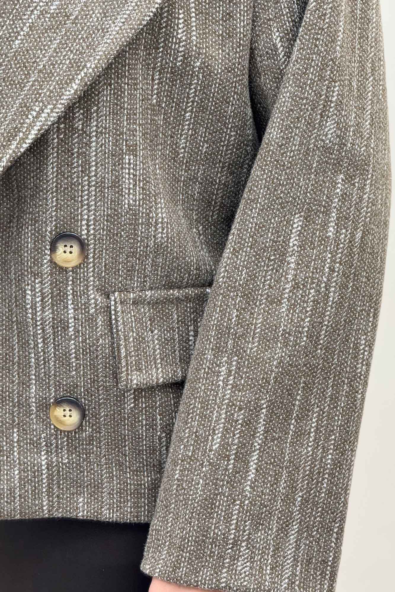 کت فوتر خط چین آستردار در جیب پیله