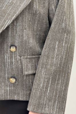 کت فوتر خط چین آستردار در جیب پیله