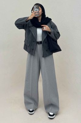 کت فوتر خط چین آستردار در جیب پیله