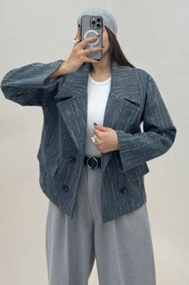 کت فوتر خط چین آستردار در جیب پیله