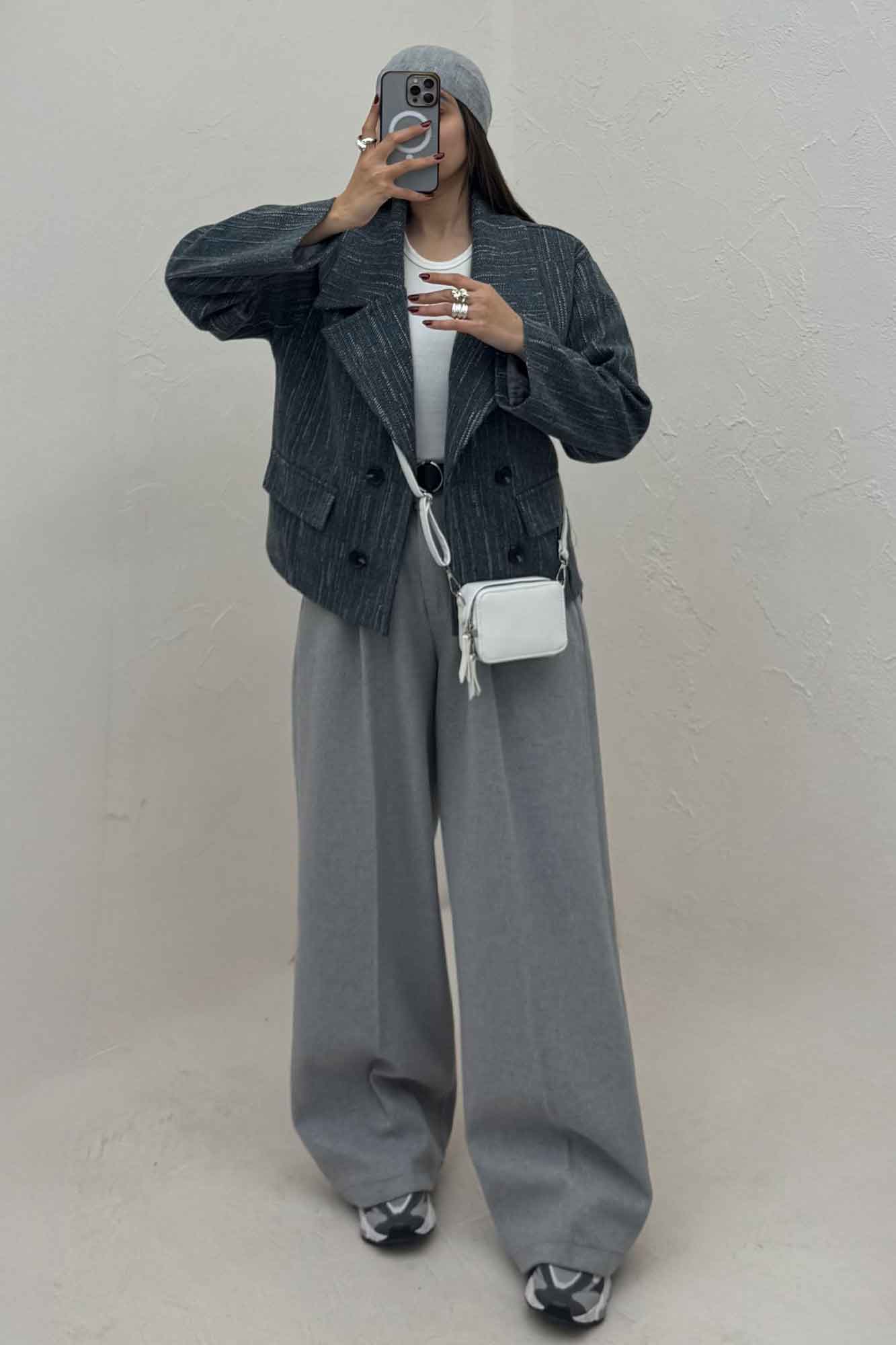 کت فوتر خط چین آستردار در جیب پیله