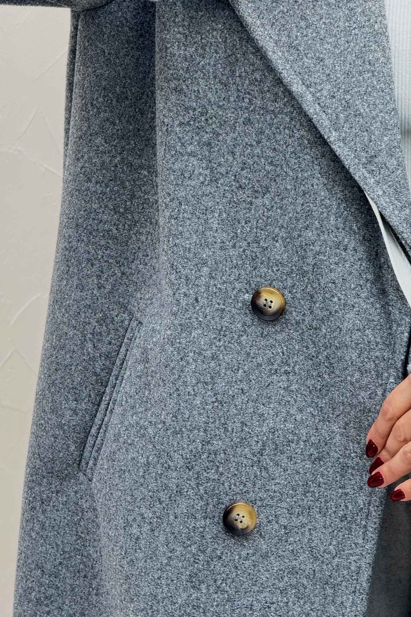 پالتو فوتر بلند پشت چاکدار FASHION