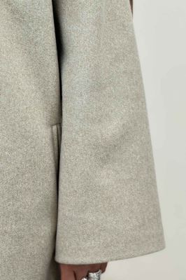 پالتو فوتر بلند پشت چاکدار FASHION