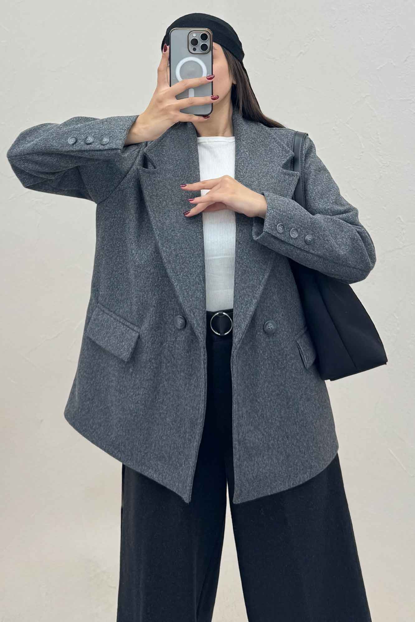 پالتو فوتر سه جیب آستردار آدیا