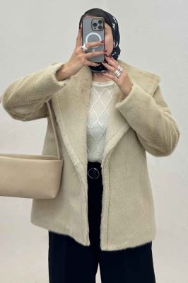 کت پوست آستردار یقه شالی