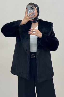 کت پوست آستردار یقه شالی