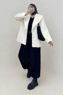 کت پوست آستردار یقه شالی