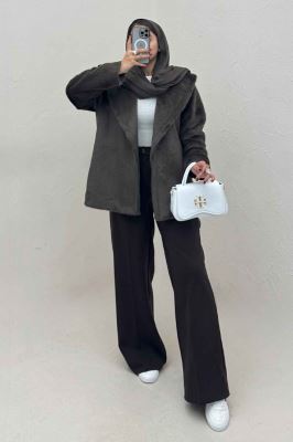 کت پوست آستردار یقه شالی