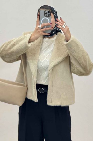 کت پوست آستردار DIOK