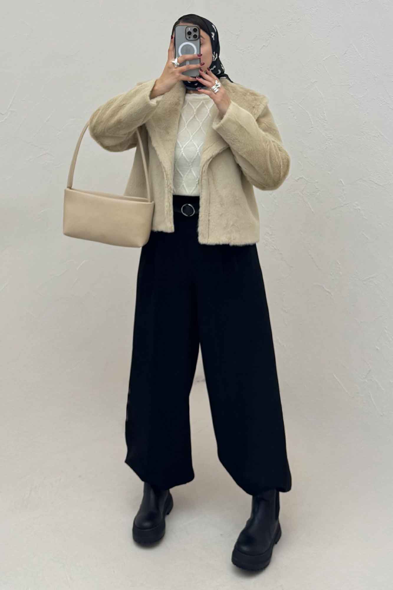 کت پوست آستردار DIOK