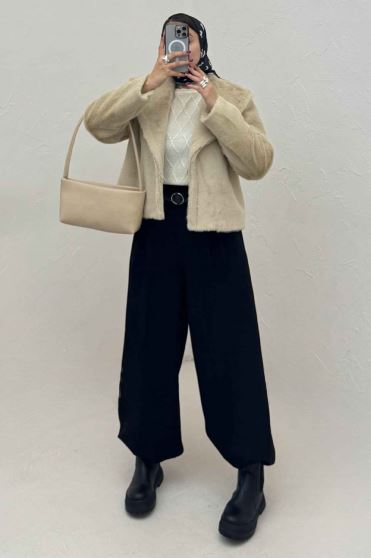 کت پوست آستردار DIOK