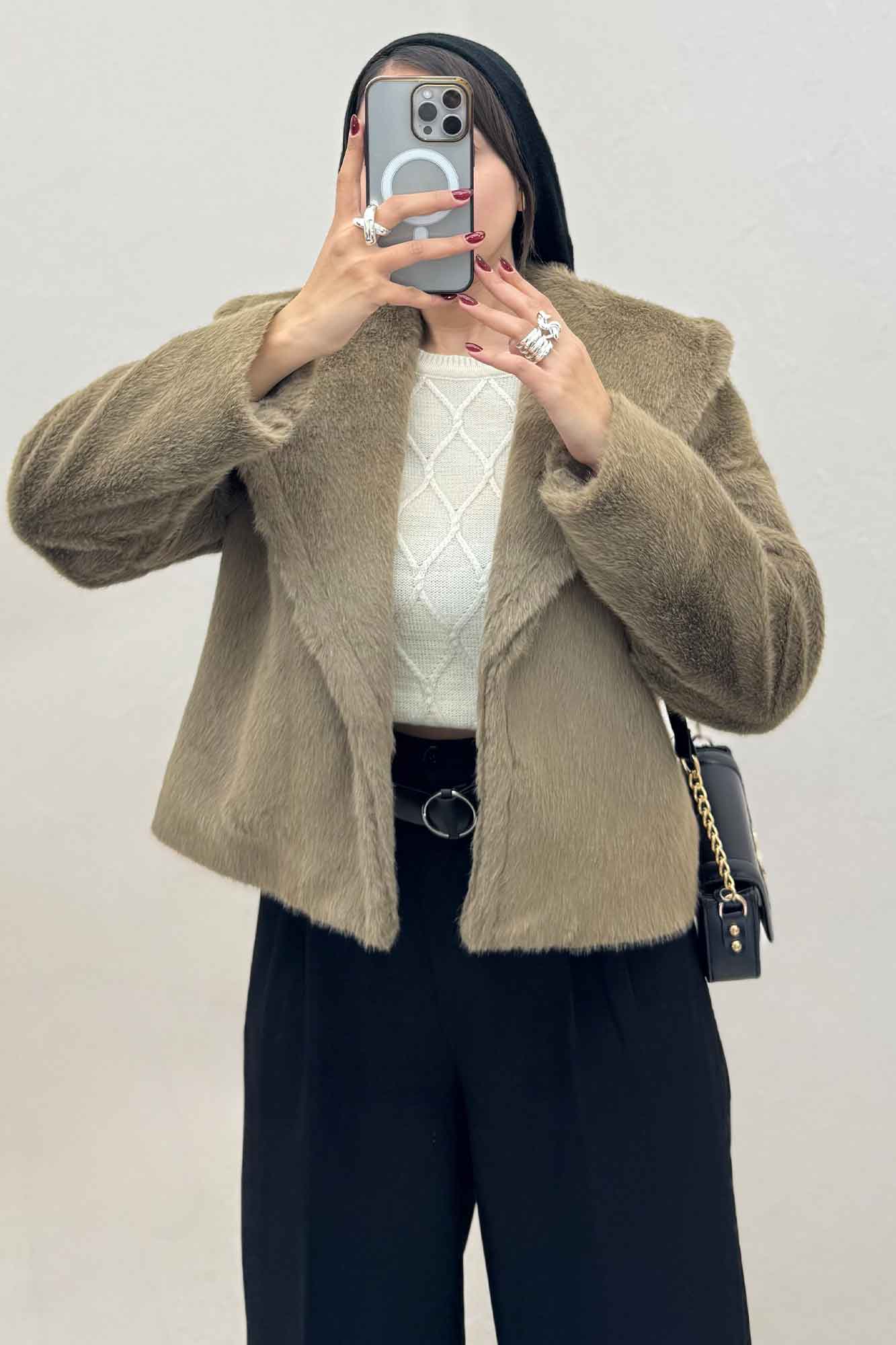 کت پوست آستردار DIOK