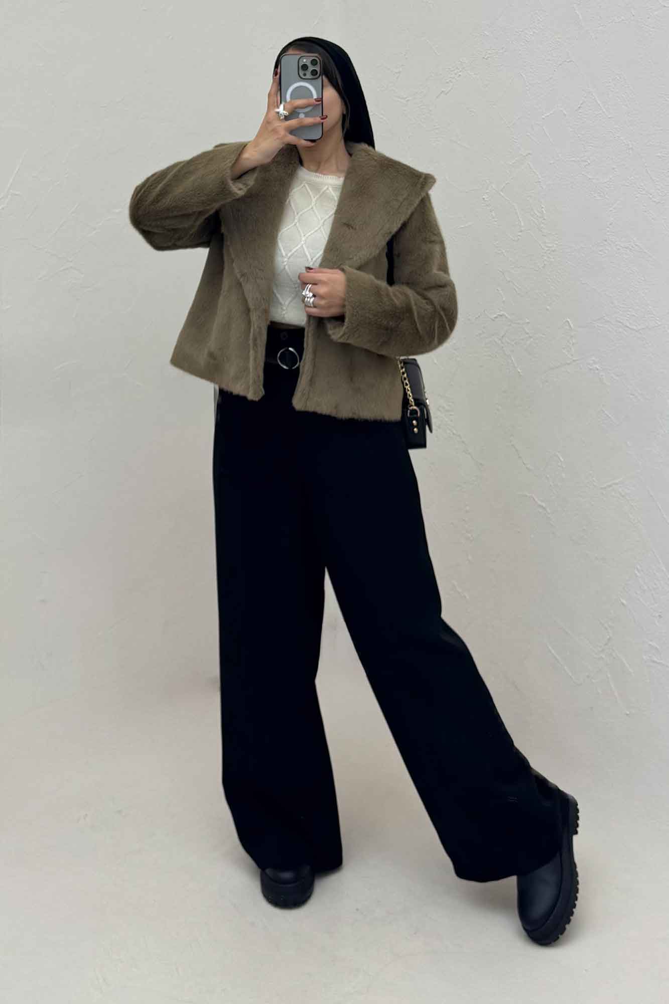 کت پوست آستردار DIOK