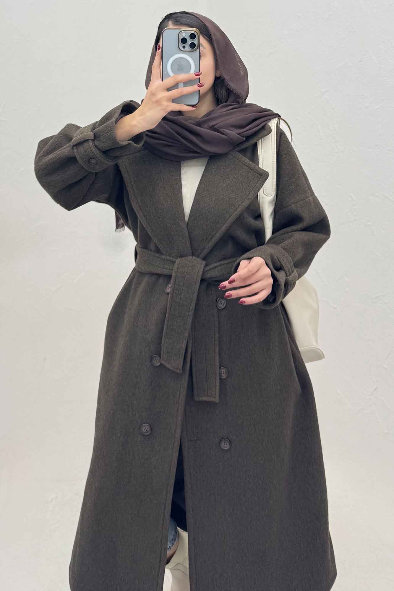 پالتو فوتر کشمیر آستردار سر آستین بند