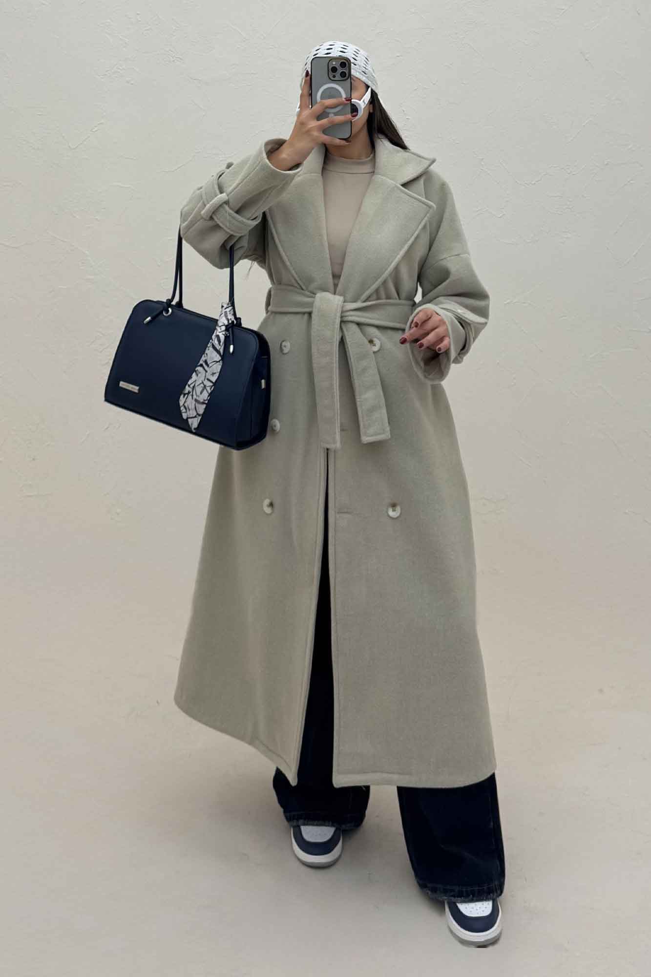 پالتو فوتر کشمیر آستردار سر آستین بند