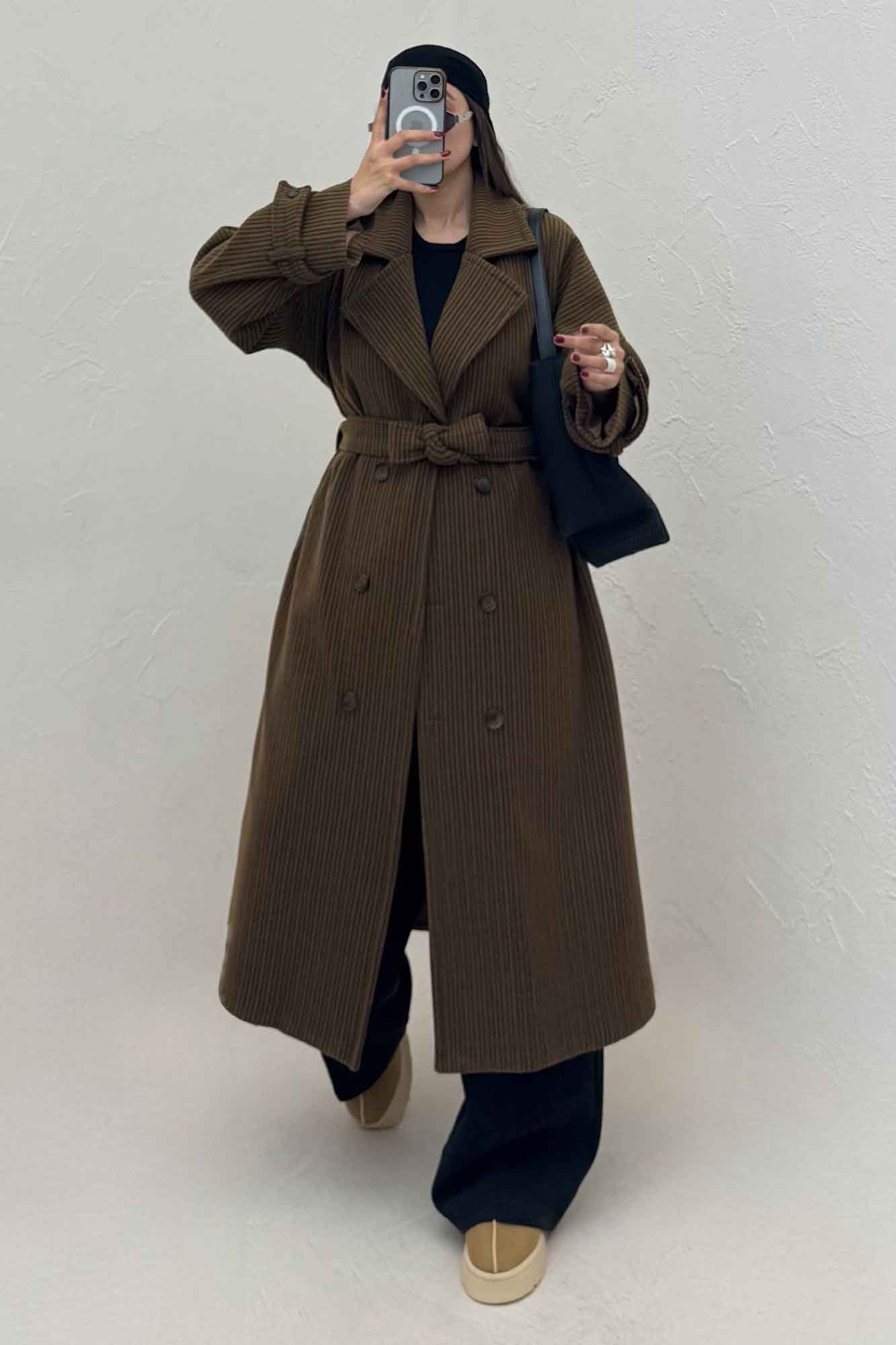 پالتو فوتر زنجیری آستردار سر آستین بند