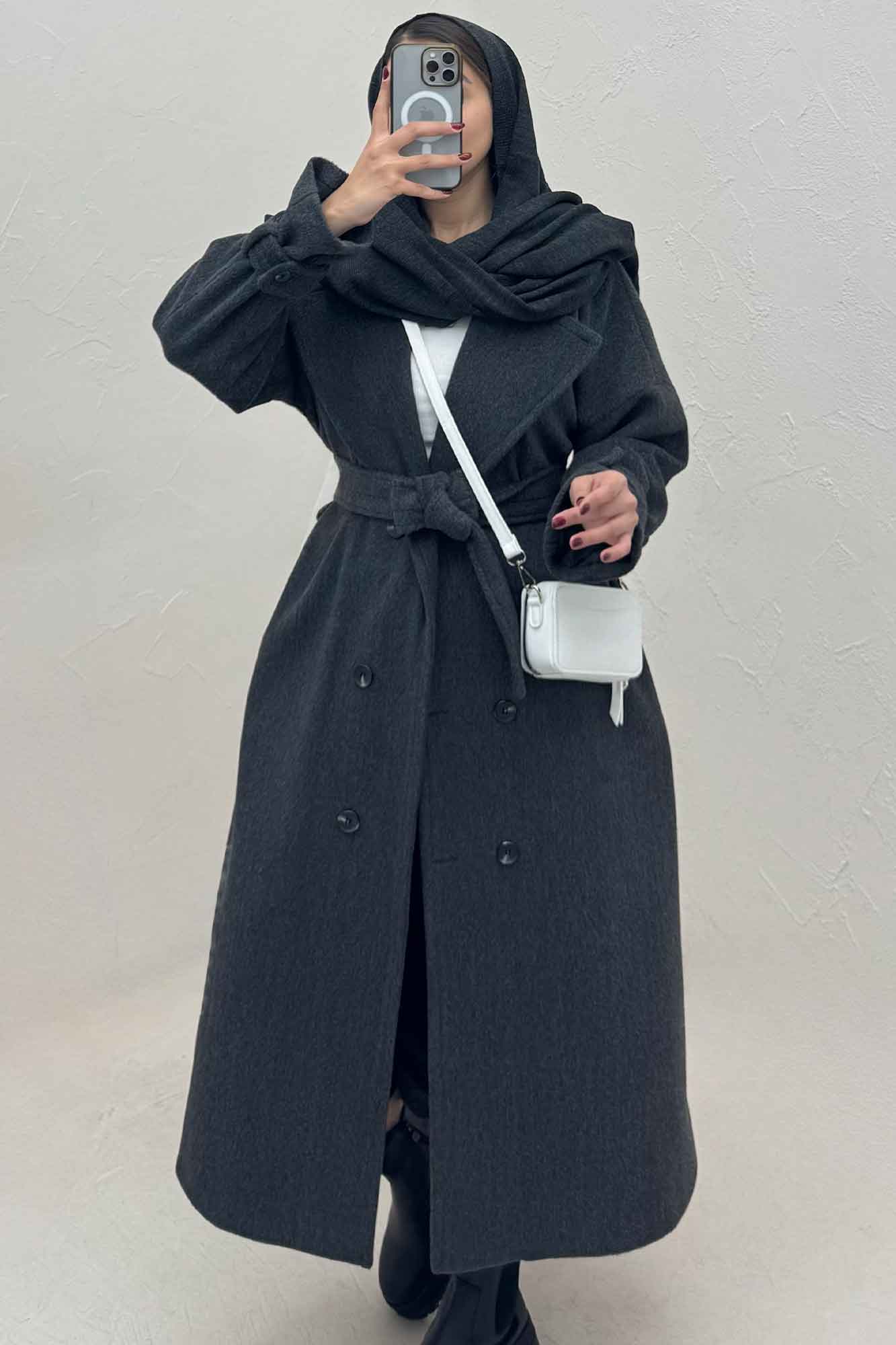 پالتو موهر آستردار سر آستین بند