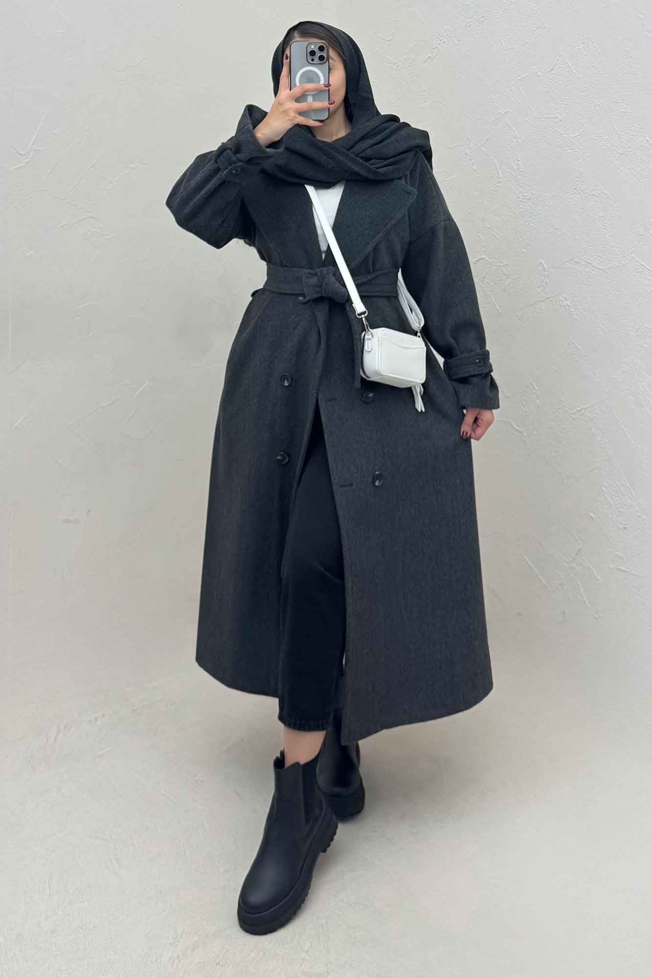 پالتو موهر آستردار سر آستین بند