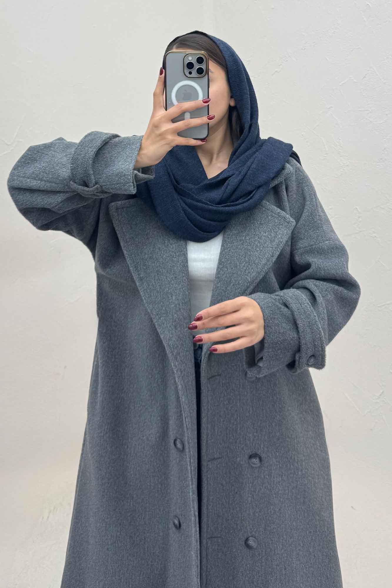 پالتو موهر آستردار سر آستین بند